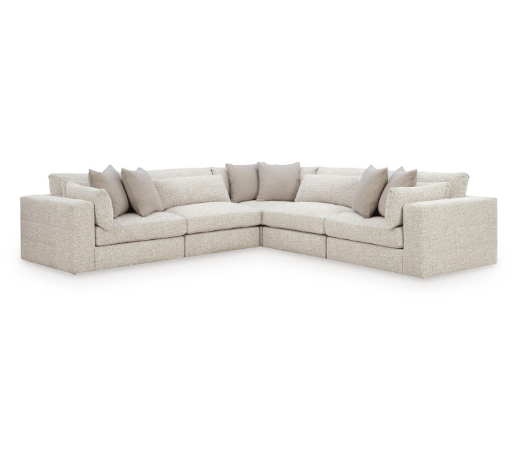 Stonecroft Manor 5-Piece Sectional - Snowstone