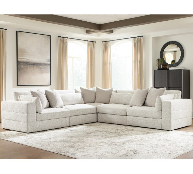 Stonecroft Manor 5-Piece Sectional - Snowstone