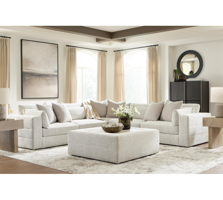 Stonecroft Manor 5-Piece Sectional - Snowstone