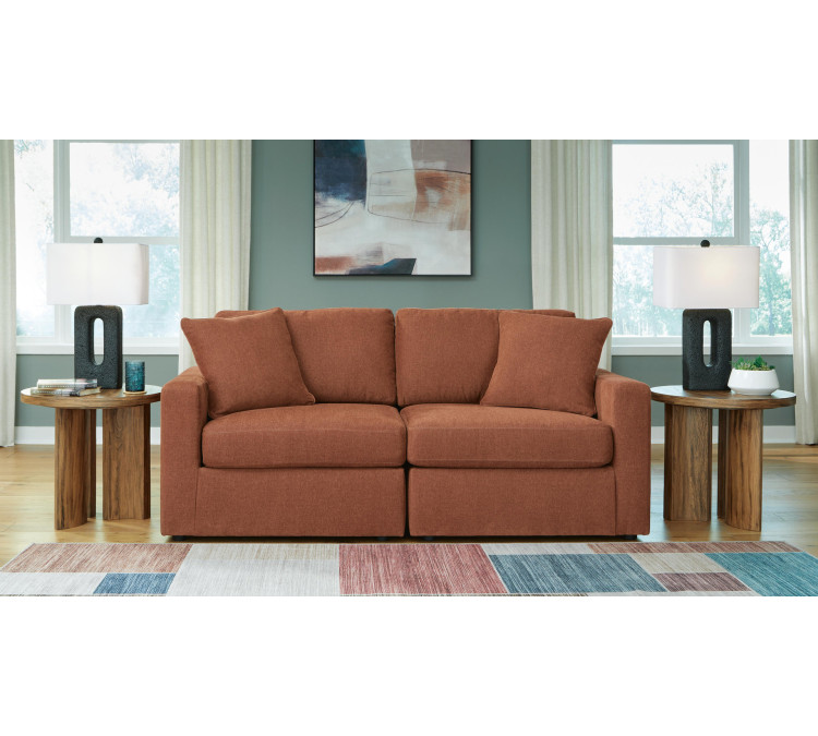 Modmax Sofa and Loveseat - Spice