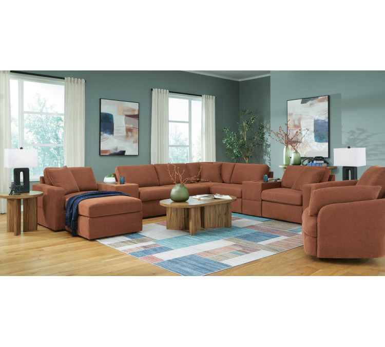 Modmax Sofa, Loveseat and Recliner - Spice