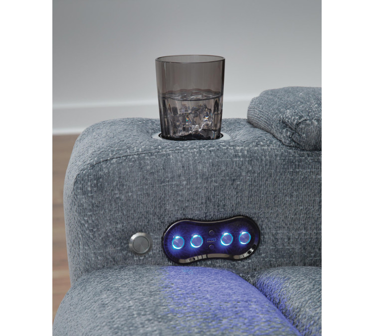 Forest Lake Power Recliner - Steel