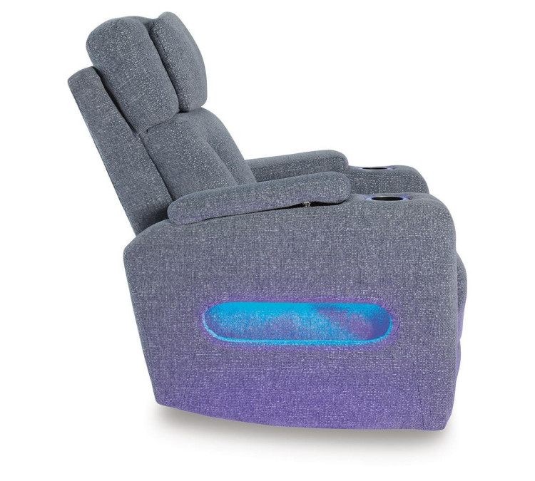 Forest Lake Power Recliner - Steel