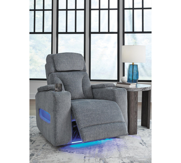 Forest Lake Power Recliner - Steel