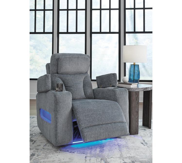 Forest Lake Power Recliner - Steel