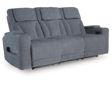 Forest Lake Power Reclining Sofa - Steel