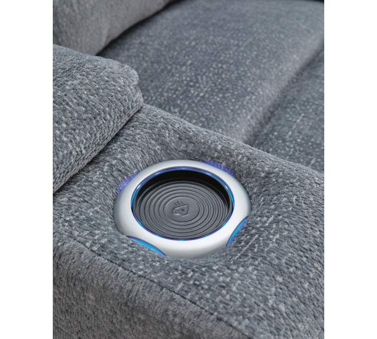 Forest Lake Power Reclining Sofa - Steel
