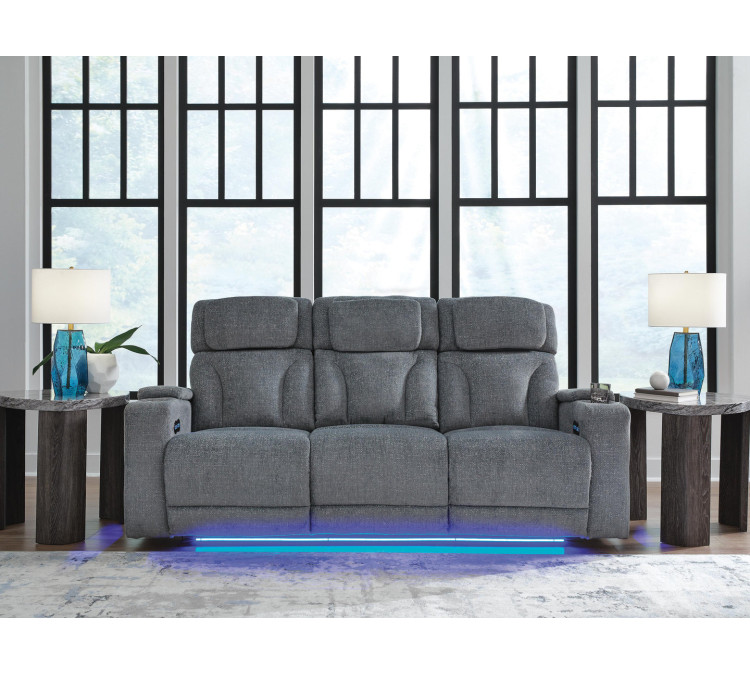 Forest Lake Power Reclining Sofa - Steel