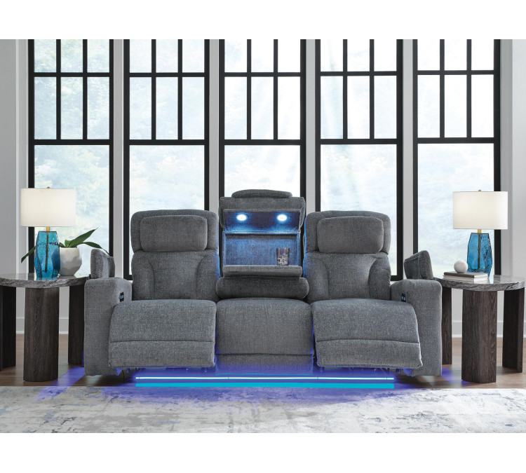 Forest Lake Power Reclining Sofa - Steel