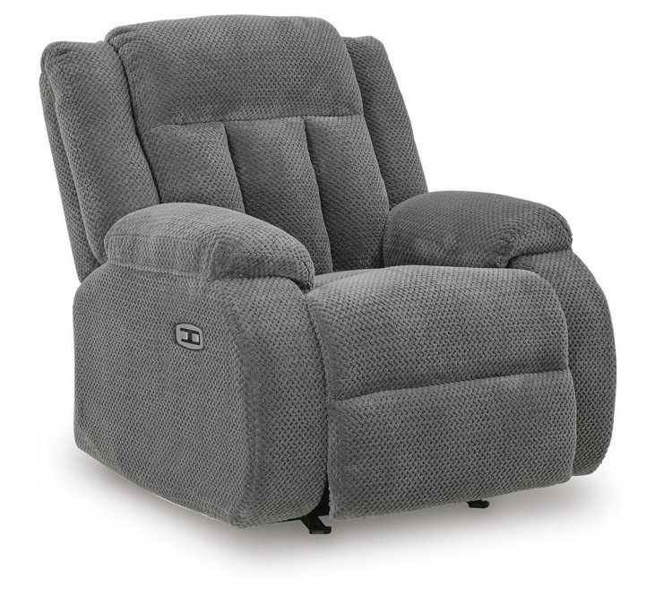 Greely Bend Power Recliner - Steel