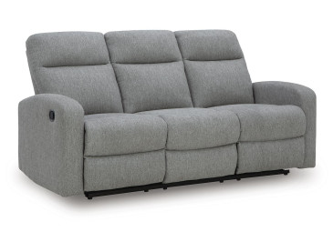 Moreau Place Reclining Sofa - Sterling