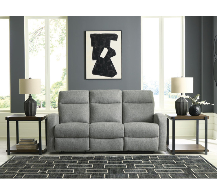 Moreau Place Reclining Sofa - Sterling