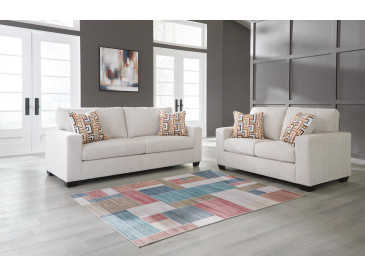 Aviemore Sofa and Loveseat - Stone