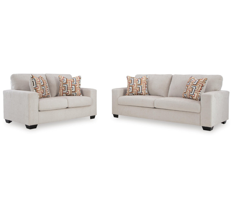 Aviemore Sofa and Loveseat - Stone