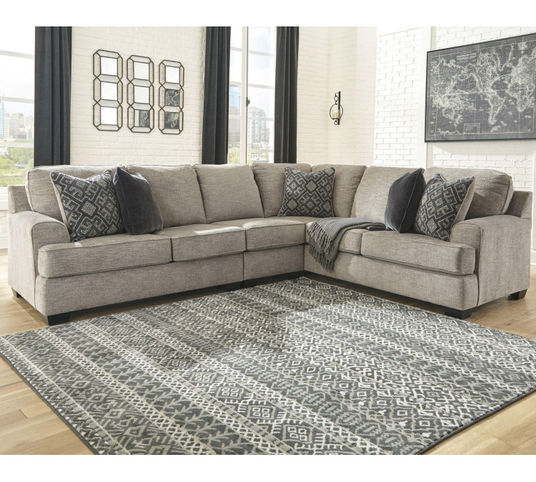 Bovarian 3-Piece Sectional - Stone