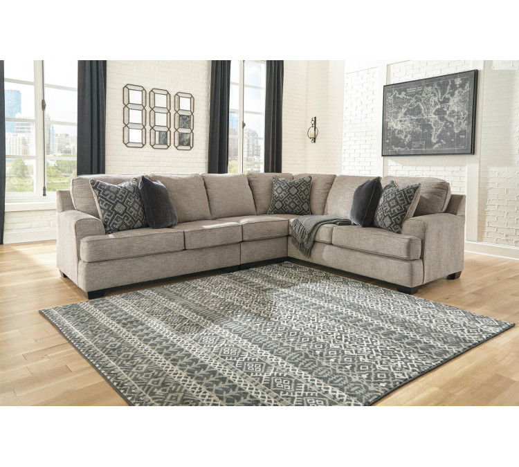 Bovarian 3-Piece Sectional - Stone