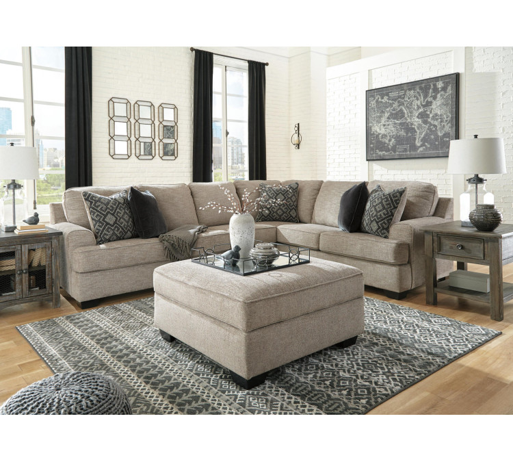 Bovarian 3-Piece Sectional - Stone