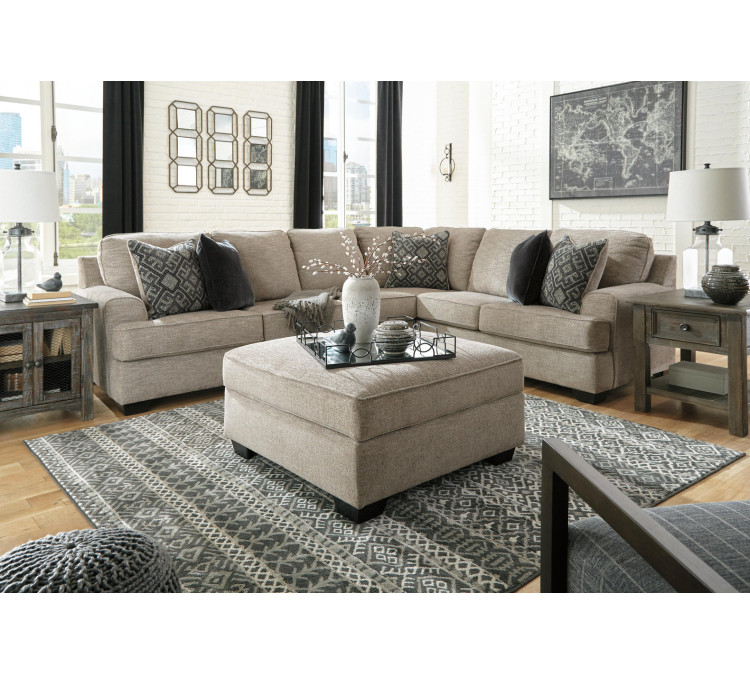 Bovarian 3-Piece Sectional - Stone