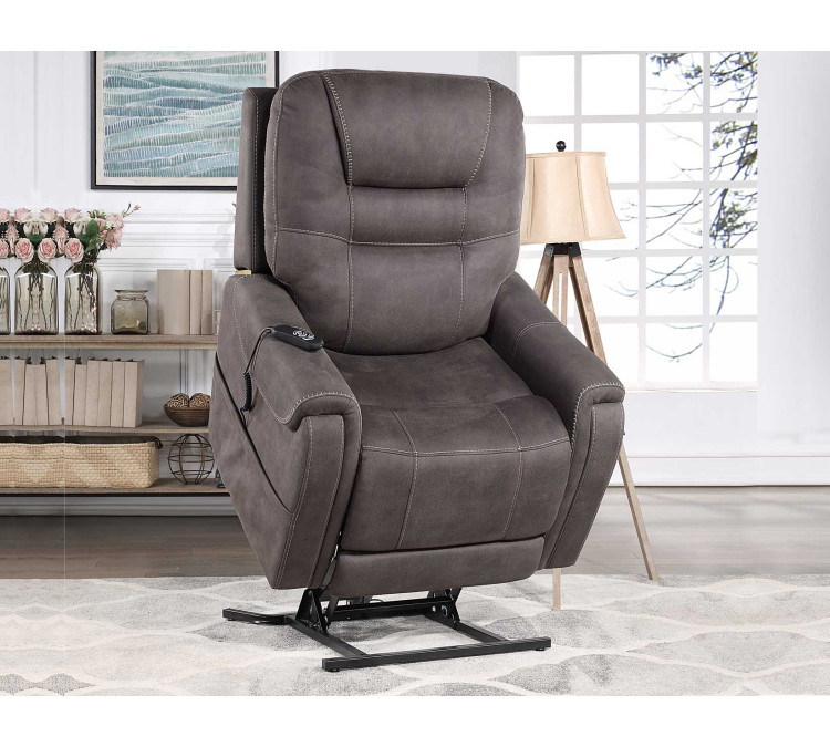 Brisbane Power Lift Chair w/Three Heat Zones - Stone