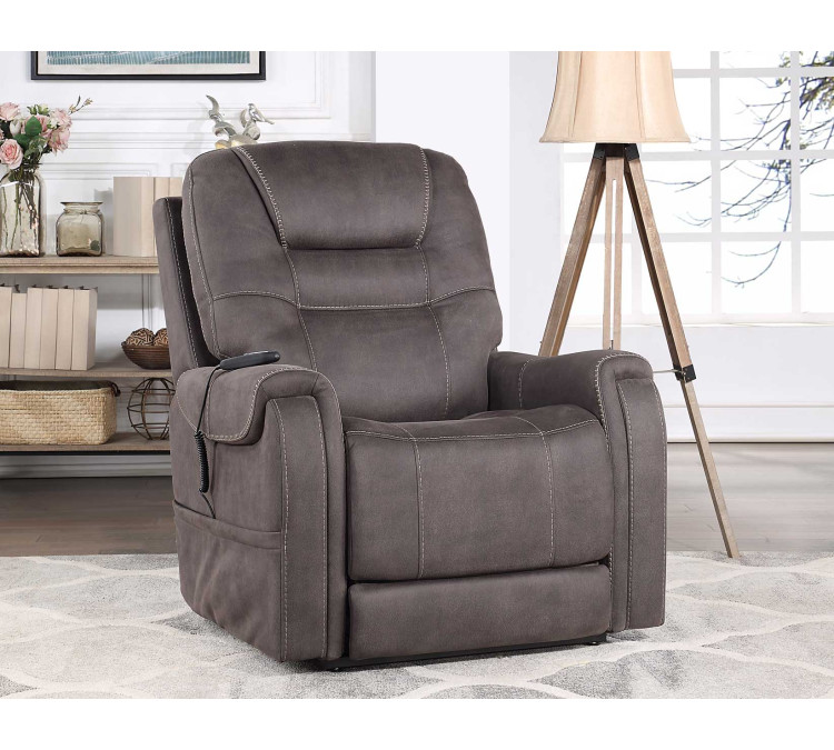 Brisbane Power Lift Chair w/Three Heat Zones - Stone