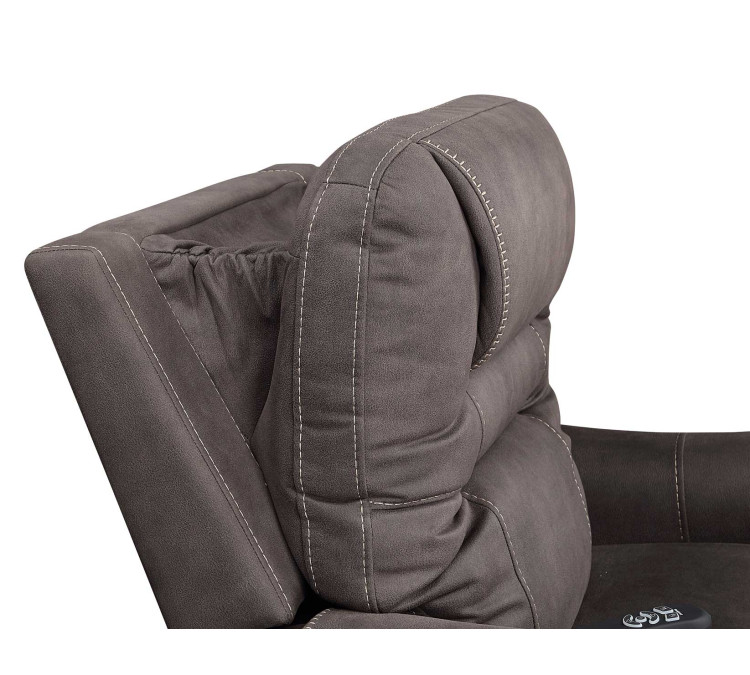 Brisbane Power Lift Chair w/Three Heat Zones - Stone