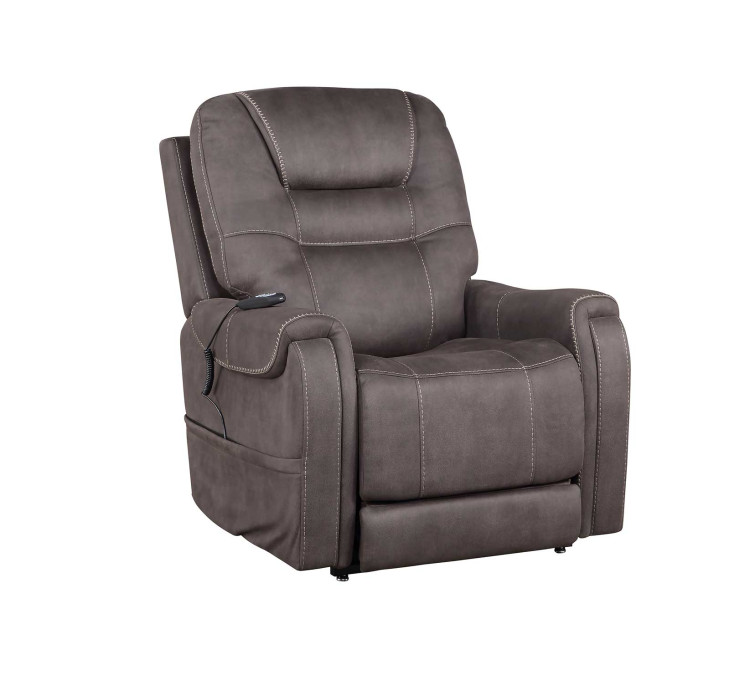 Brisbane Power Lift Chair w/Three Heat Zones - Stone