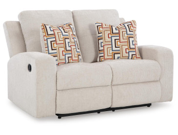 Danum Reclining Loveseat - Stone