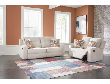 Danum Sofa and Loveseat - Stone