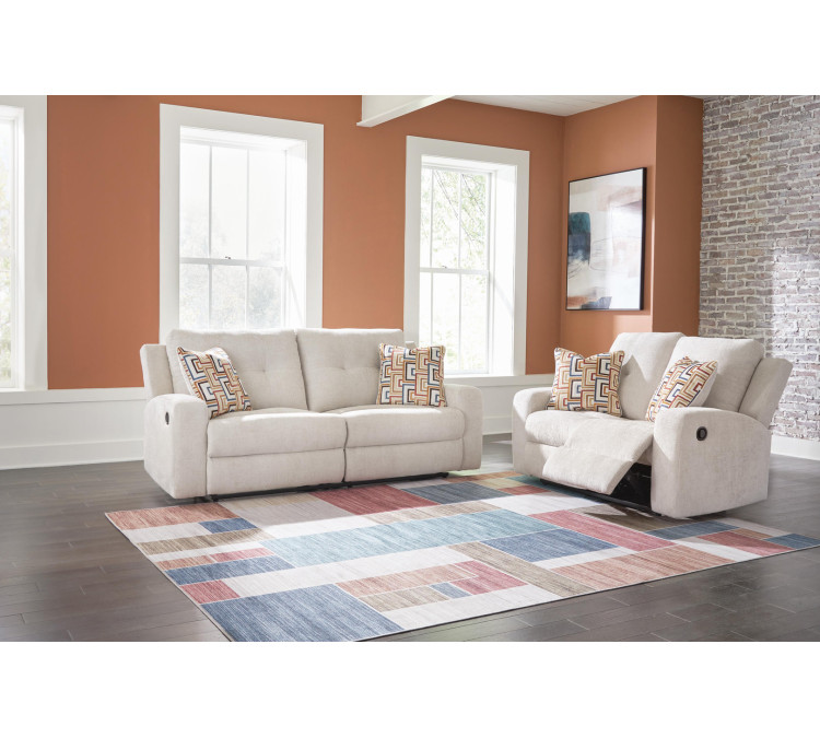 Danum Sofa and Loveseat - Stone