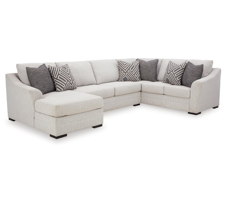 Koralynn 3-Piece Sectional with Chaise - Stone