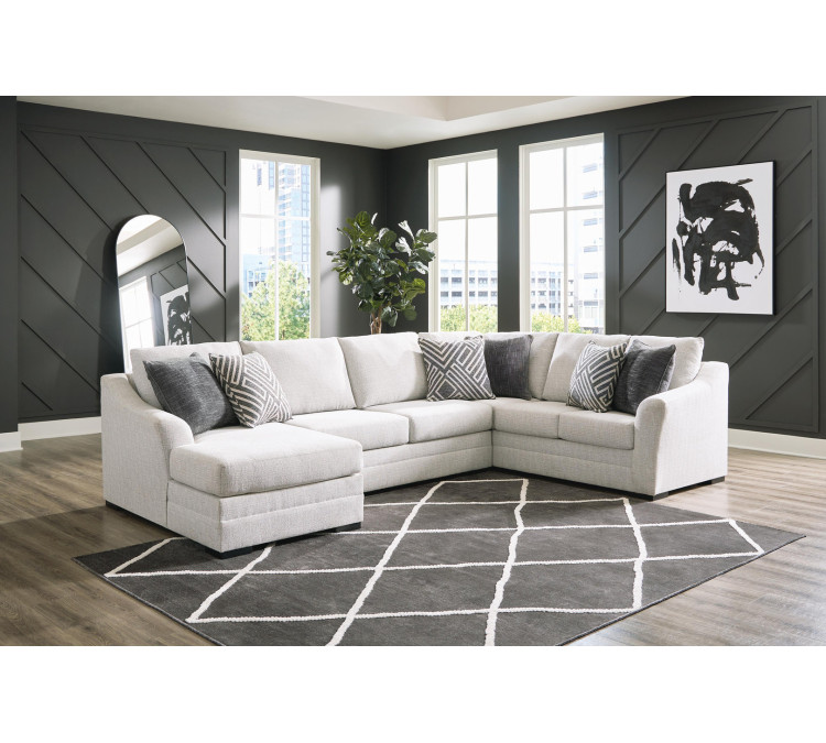 Koralynn 3-Piece Sectional with Chaise - Stone