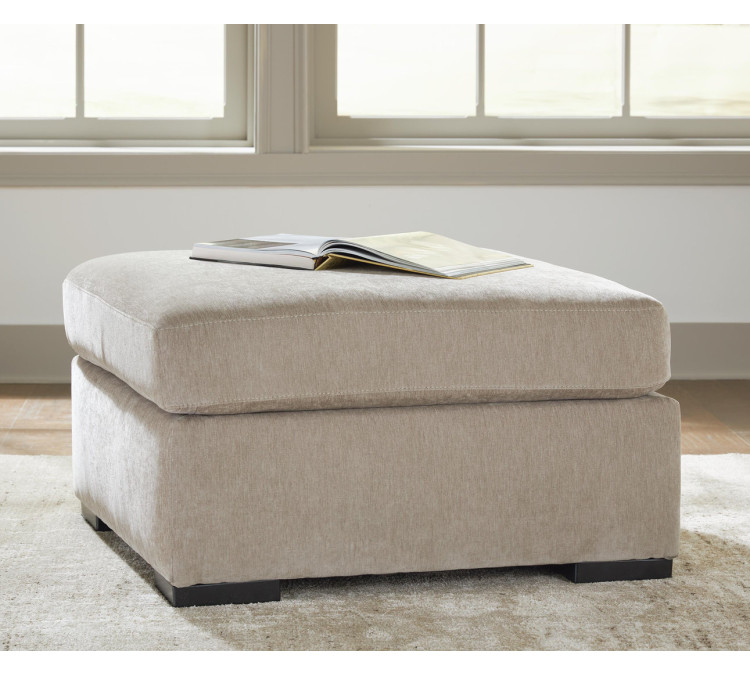 MaKaylen Oversized Accent Ottoman - Stone