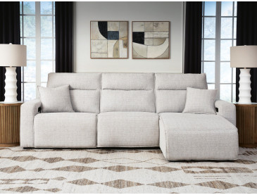Modmax II 3-Piece Reclining Sofa Chaise - Stone