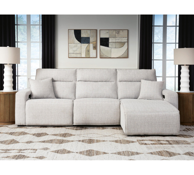 Modmax II 3-Piece Reclining Sofa Chaise - Stone