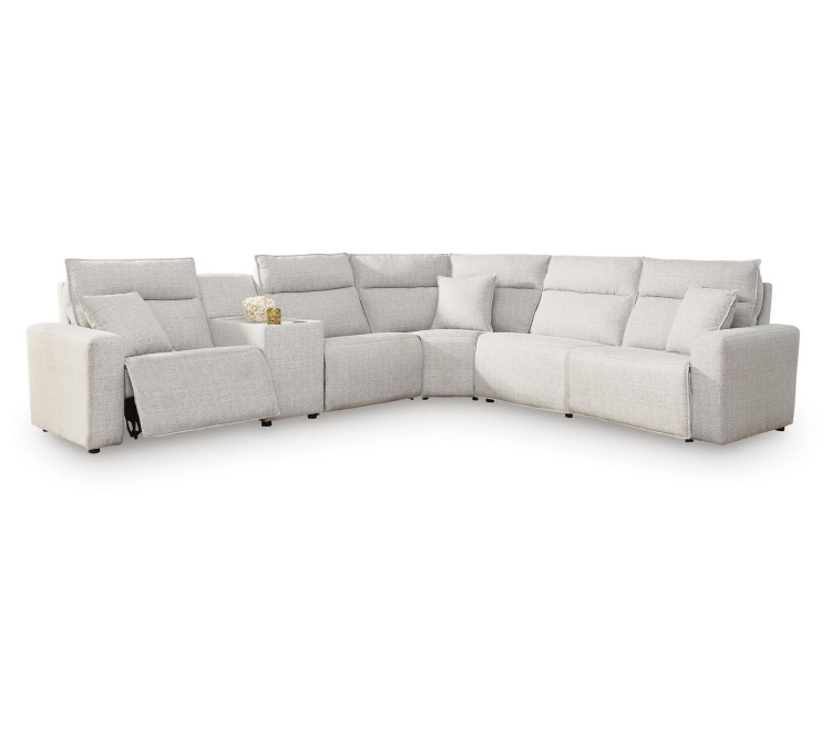 Modmax II 6-Piece Power Reclining Sectional with Console - Stone