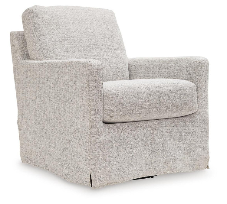 Nenana Next-Gen Nuvella Swivel Glider Accent Chair - Stone