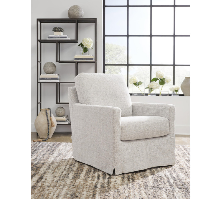 Nenana Next-Gen Nuvella Swivel Glider Accent Chair - Stone