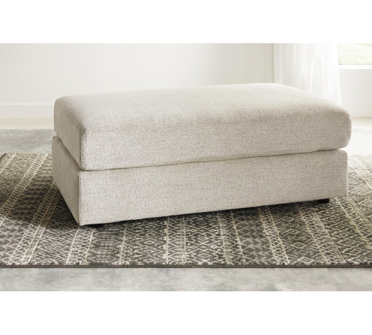 Soletren Chair and Ottoman - Stone