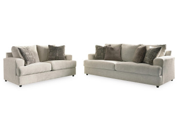 Soletren Sofa and Loveseat - Stone
