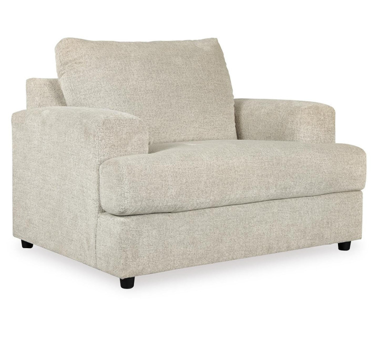 Soletren Sofa, Loveseat, Chair and Ottoman - Stone