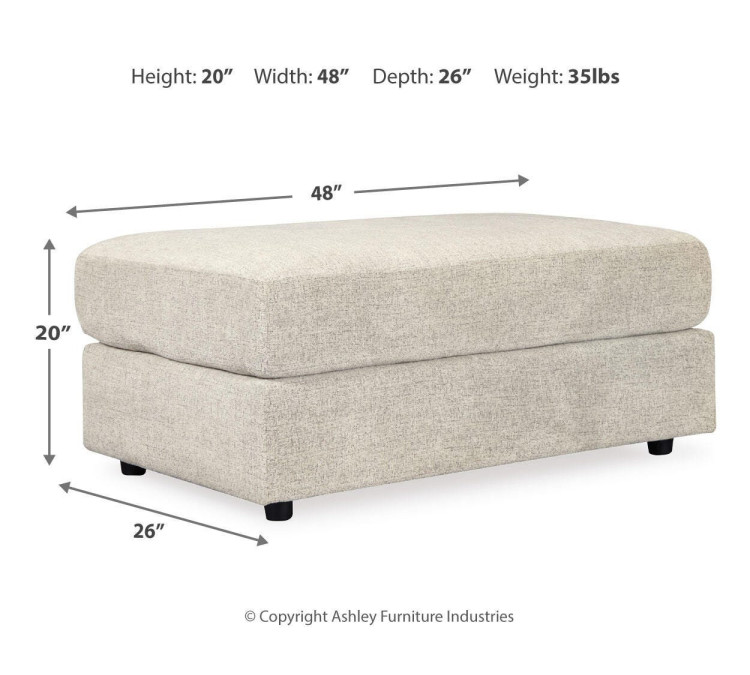 Soletren Sofa, Loveseat, Chair and Ottoman - Stone