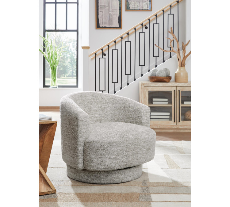 Wardsor Swivel Accent Chair - Stone
