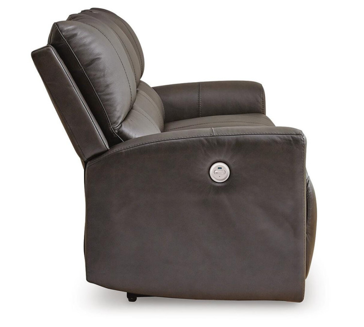 Boxmere Power Reclining Sofa - Storm