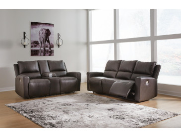 Boxmere Sofa and Loveseat - Storm