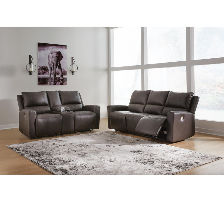 Boxmere Sofa and Loveseat - Storm