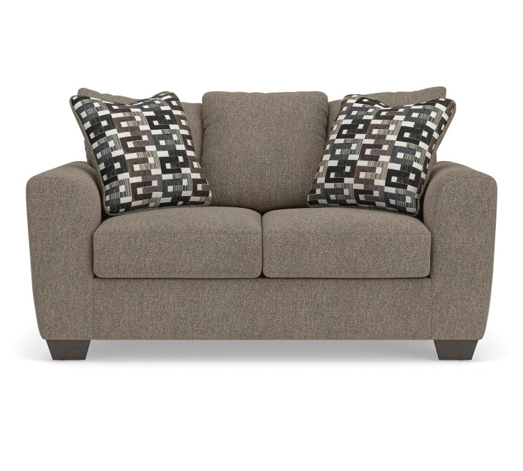 Triston-Peaks Loveseat - Suede