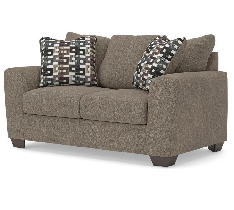 Triston-Peaks Loveseat - Suede