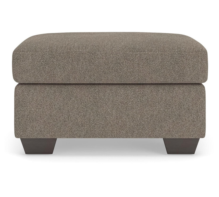 Triston-Peaks Ottoman - Suede