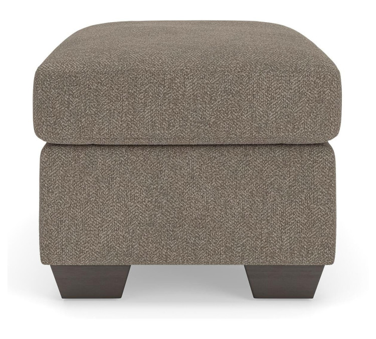 Triston-Peaks Ottoman - Suede