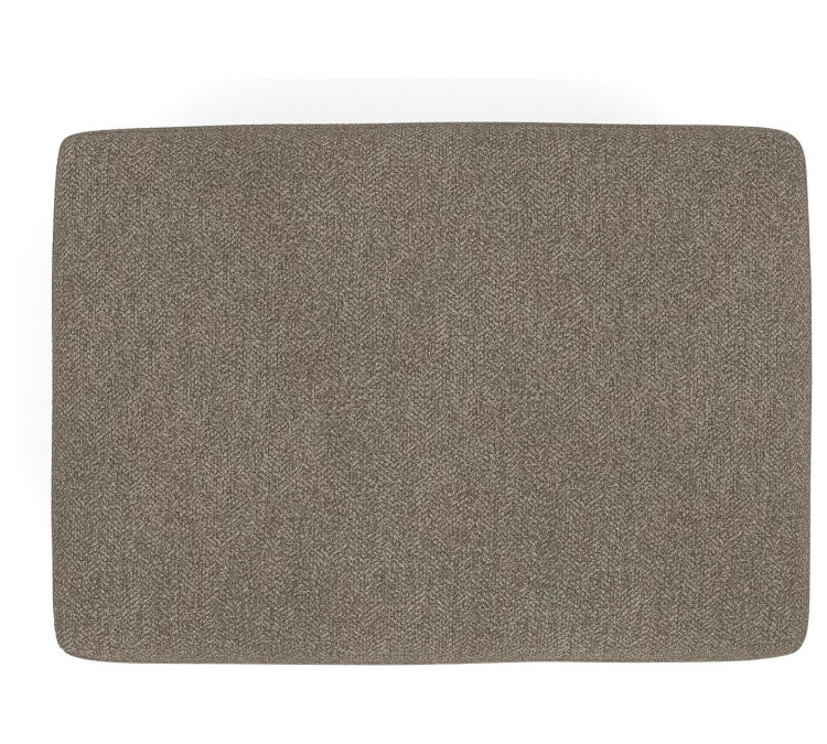 Triston-Peaks Ottoman - Suede